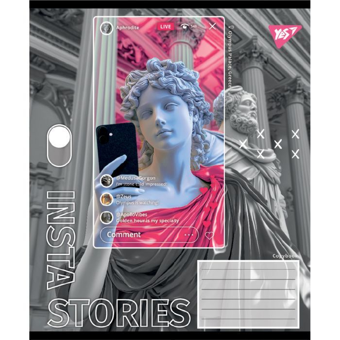 Зошит Yes Insta Storys А5 60 аркушів клітинка (767946) зображення 6