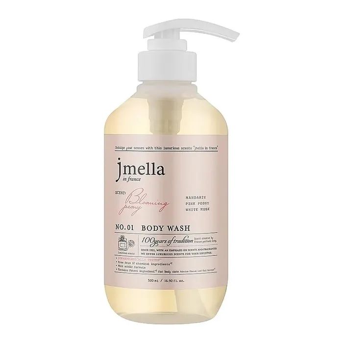 Гель для душа Jmella In France Blooming Peony №01 Body Wash 500 мл (8809711716833)