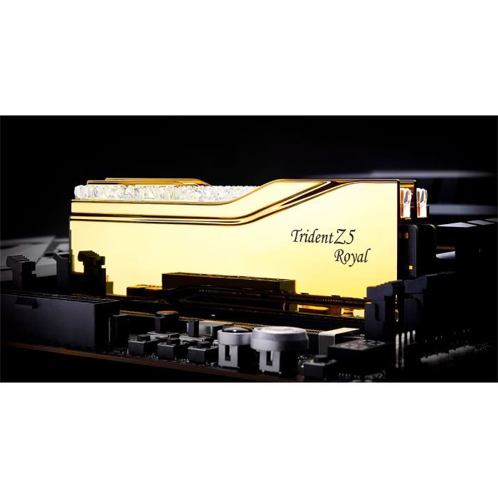 Модуль пам'яті для комп'ютера DDR5 32GB (2x16GB) 6400 MHz Trident Z5 Royal Gold G.Skill (F5-6400J3039G16GX2-TR5G) зображення 4