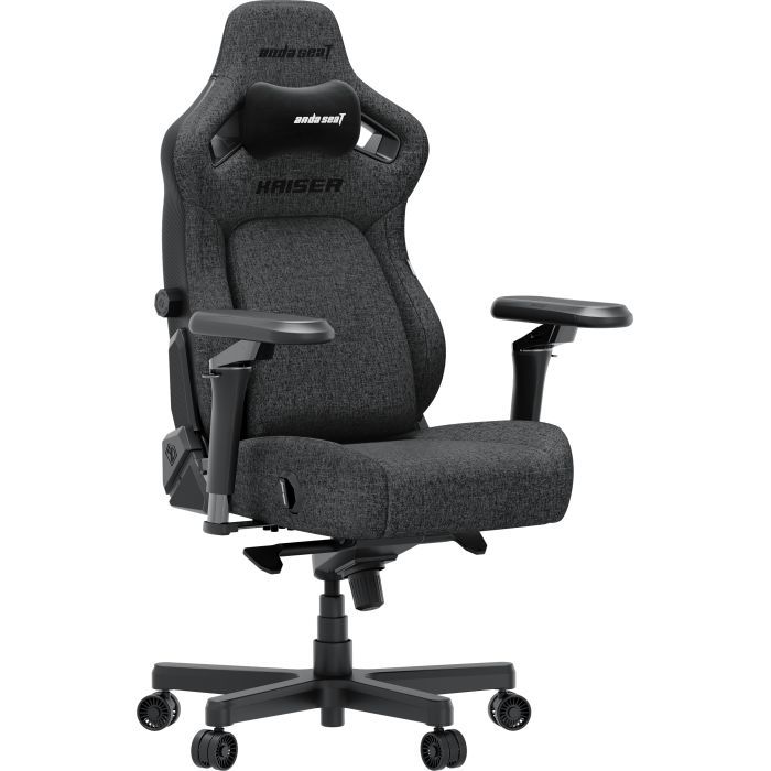 Кресло игровое Anda Seat Kaiser 4 V2 Fabric Size XL Carbon Black (AD12YDDC-XLL-20-B-CF-03) изображение 2