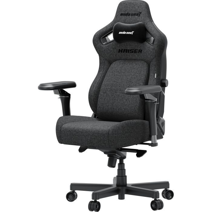 Кресло игровое Anda Seat Kaiser 4 V2 Fabric Size XL Carbon Black (AD12YDDC-XLL-20-B-CF-03) изображение 3