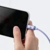Дата кабель USB 2.0 AM to Lightning 2.0m 2.4A purple Baseus (CAJY000105) изображение 6