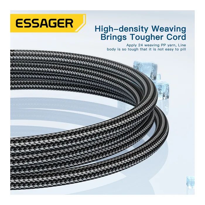 Дата кабель USB 2.0 AM to USB-C 1.0m 120W blue Essager (EXC120-CG03-P) зображення 7