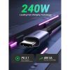Дата кабель USB-C to USB-C 1.0m 240W US535 space gray Ugreen (15311) зображення 3
