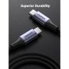 Дата кабель USB-C to USB-C 1.0m 240W US535 space gray Ugreen (15311) зображення 5