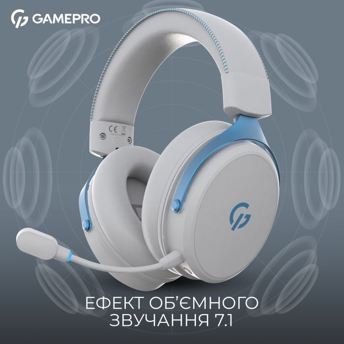 Наушники GamePro Asgard Skadi Wireless Black (HSW191B) изображение 5 Наушники GamePro Asgard Skadi Wireless Black (HSW191B) изображение 5
