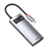 Концентратор Baseus USB-C 4-in-1 3xUSB 3.0 + RJ45 1000Mbps gray (WKWG070113) изображение 3