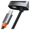 Концентратор Baseus USB-C 4-in-1 3xUSB 3.0 + RJ45 1000Mbps gray (WKWG070113) изображение 4