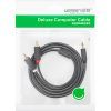 Кабель мультимедийный 3.5mm M to 2xRCA M 2.0m AV102 black Ugreen (10510) изображение 3 Кабель мультимедийный 3.5mm M to 2xRCA M 2.0m AV102 black Ugreen (10510) изображение 3