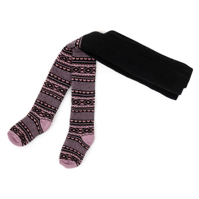 Колготки дитячі UCS Socks махрові (M1C0301-2057-86G-pinkblack)