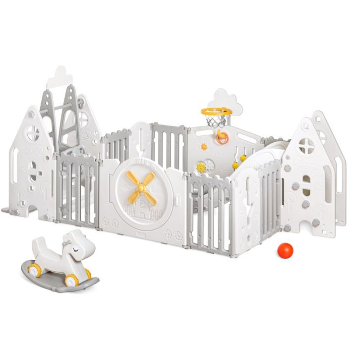 Детский манеж Mealux Forto Grey (KD-C051 Grey / White)