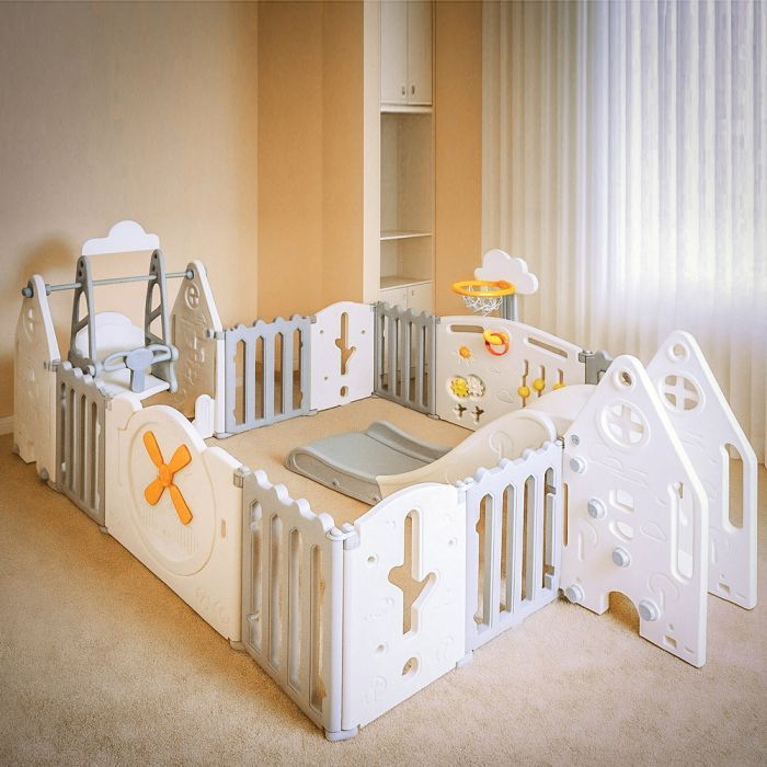 Детский манеж Mealux Forto Grey (KD-C051 Grey / White) изображение 7