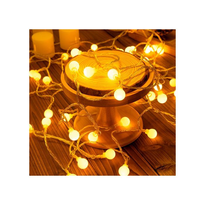 Гирлянда Voltronic Кульки матові, 40 шт, 6 м., прозора, 3*АА (GirlBall-40LED-6m)