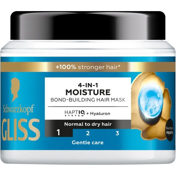 Маска для волос Gliss 4-In-1 Aqua Revive Moisture Bond-Building Hair Mask 400 мл (9000101726213)