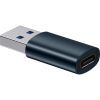 Переходник USB 3.1 M to USB-C F blue Baseus (ZJJQ000103)