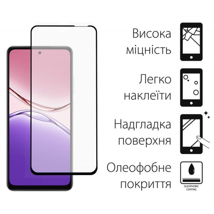 Скло захисне Dengos Kit for OPPO A5x + camera glass Black (DG-TGSCP-11) зображення 2