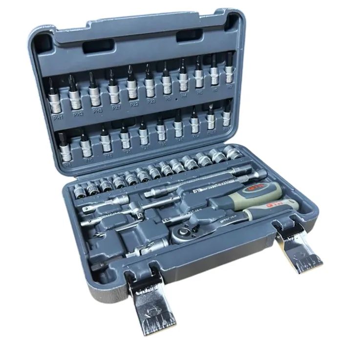 Набір інструментів GTM 46шт. 1/4" 4-14мм, кейс (GTS-046) зображення 2