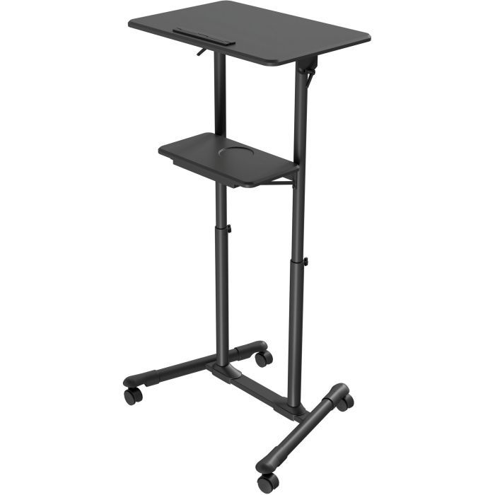 Приставной стол Gembird Напольная, высота 1110-1345 мм (до 10 кг) (TVS-DESK-01-BK) изображение 3