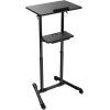Приставной стол Gembird Напольная, высота 1110-1345 мм (до 10 кг) (TVS-DESK-01-BK)