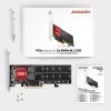 Контроллер AXAGON PCIe to 2xNVMe M.2 controller (PCEM2-ND) изображение 3