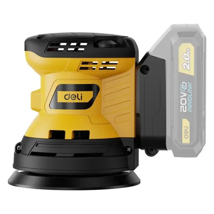 Шліфувальна машина Deli 20V, 125 мм (без АКБ та ЗП) (EDC891Z) зображення 2