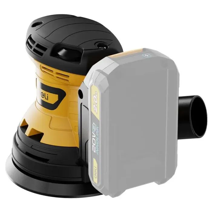 Шліфувальна машина Deli 20V, 125 мм (без АКБ та ЗП) (EDC891Z) зображення 4