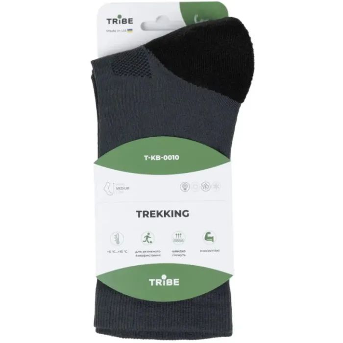 Носки Tribe Trekking black 44-46 (T-KB-0010-black-44-46) изображение 9