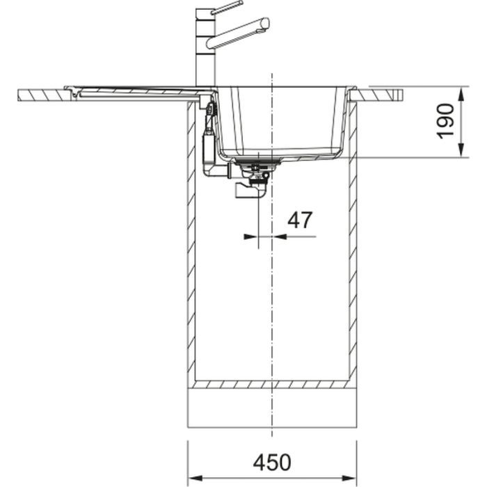 Мийка кухонна Franke City, фраграніт, бежевий (114.0701.827) зображення 3