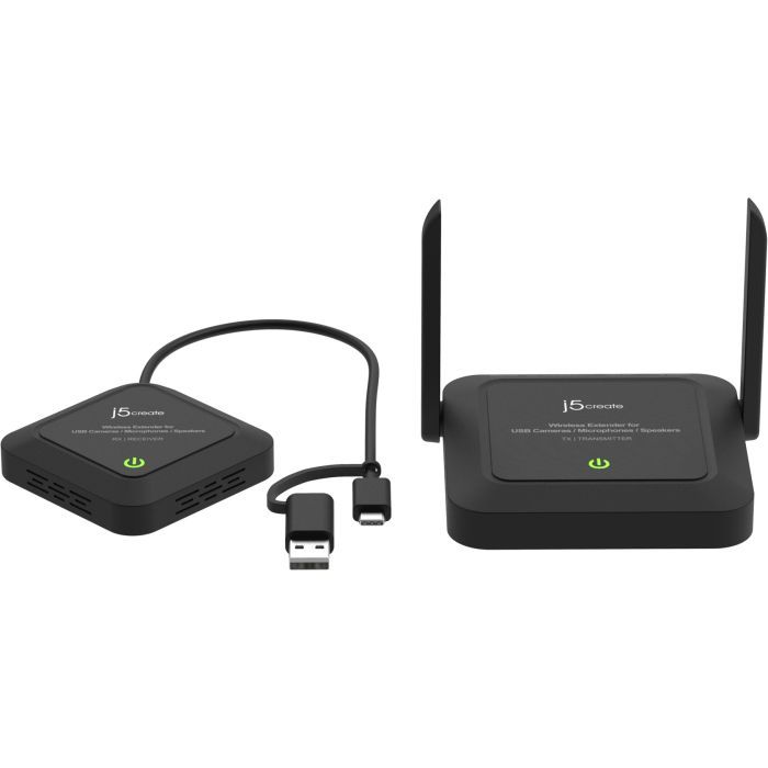 Адаптер extender 25m WIFI 2xUSB-A + USB-C + 3.5mm J5create (JVW120-N) изображение 2