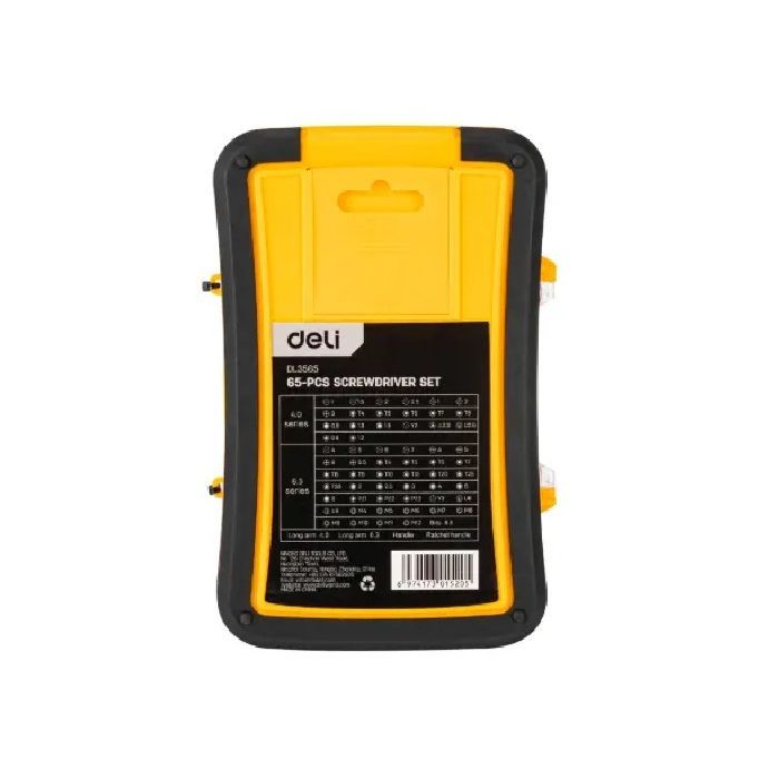 Набір інструментів Deli 65 шт (DL3565) зображення 2