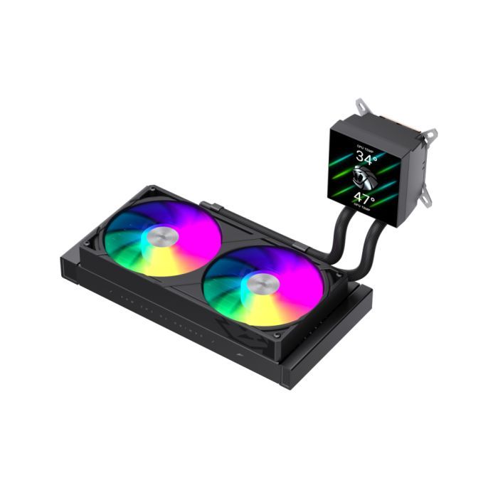 Система жидкостного охлаждения Gamemax GLACIER 240 LCD BK изображение 5