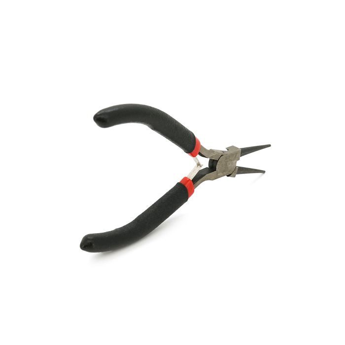 Плоскогубцы Voltronic круглогубцы 4,5-дюймовые, черно-красные ручки, 120мм (YT-VL120R)