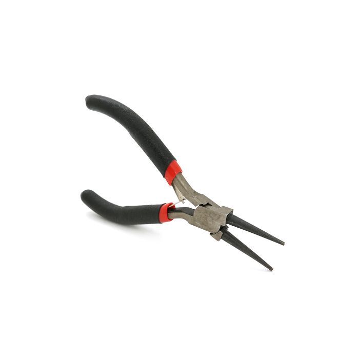 Плоскогубцы Voltronic круглогубцы 4,5-дюймовые, черно-красные ручки, 120мм (YT-VL120R) изображение 3
