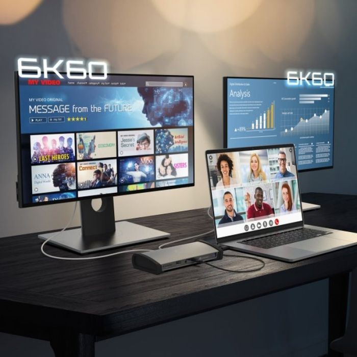 Порт-реплікатор J5create Dock-Station USB-C 11-in-1 (Thunderbolt/PD/картридер/USB-A/USB-C) (JTD562-EN) зображення 6