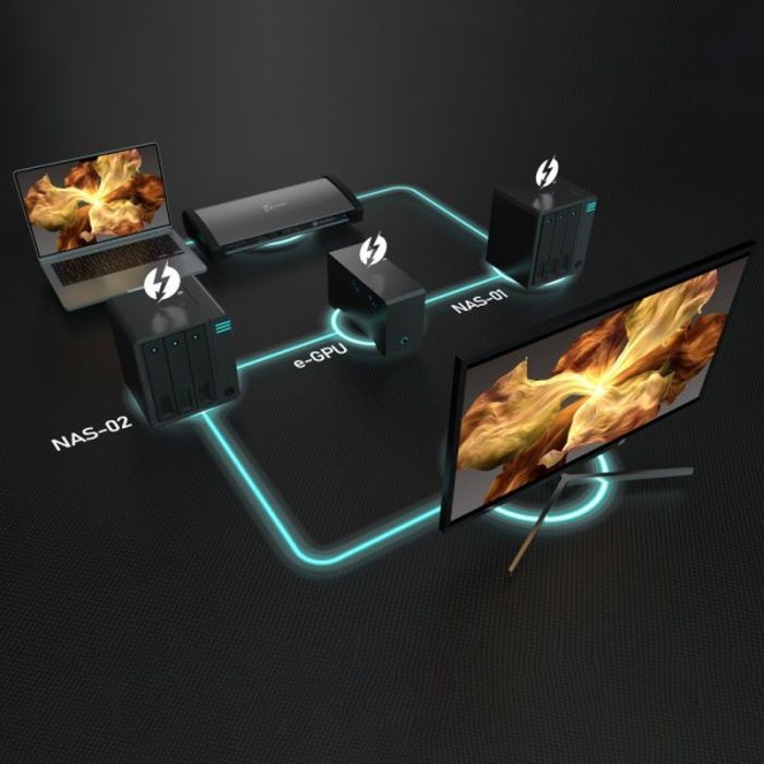 Порт-реплікатор J5create Dock-Station USB-C 11-in-1 (Thunderbolt/PD/картридер/USB-A/USB-C) (JTD562-EN) зображення 7