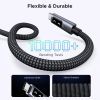 Дата кабель USB-C to USB-C 1.0m PD 100W L509 black Ugreen (35501) изображение 10