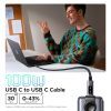 Дата кабель USB-C to USB-C 1.0m PD 100W L509 black Ugreen (35501) изображение 6