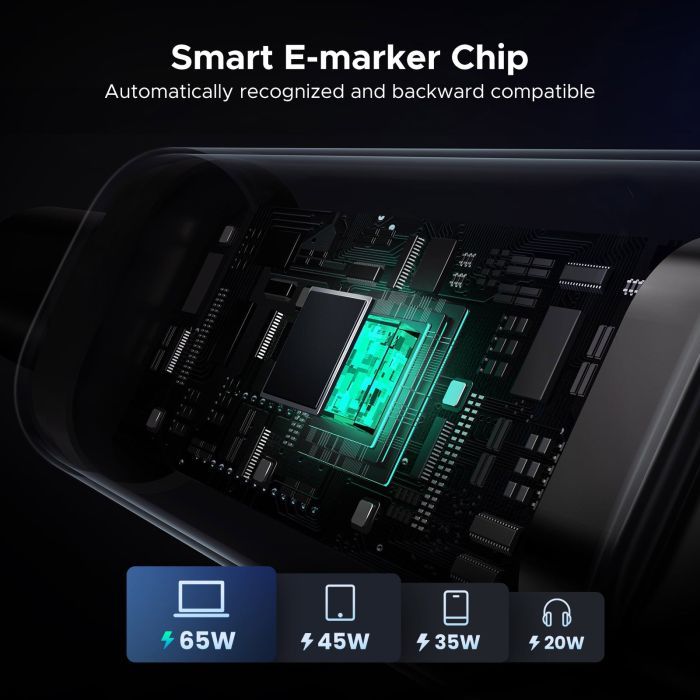 Дата кабель USB-C to USB-C 2.0m PD 100W L509 black Ugreen (35512) изображение 7