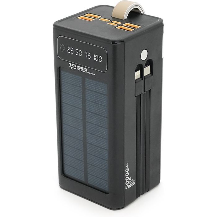Батарея универсальная 7GO 50000mAh PD/22.5 Solar Black (GPW-01 / 45006) изображение 2