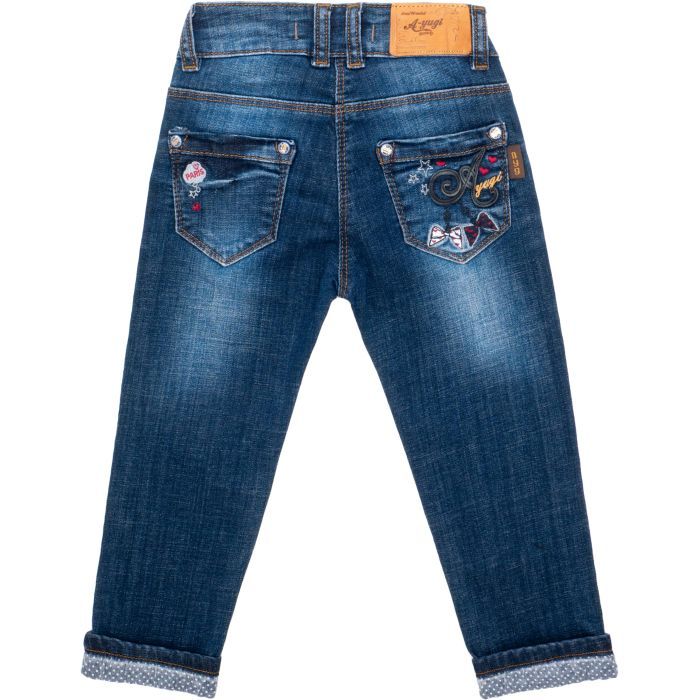 Джинси дитячі A-Yugi з відворотами (6434-110G-blue) зображення 3