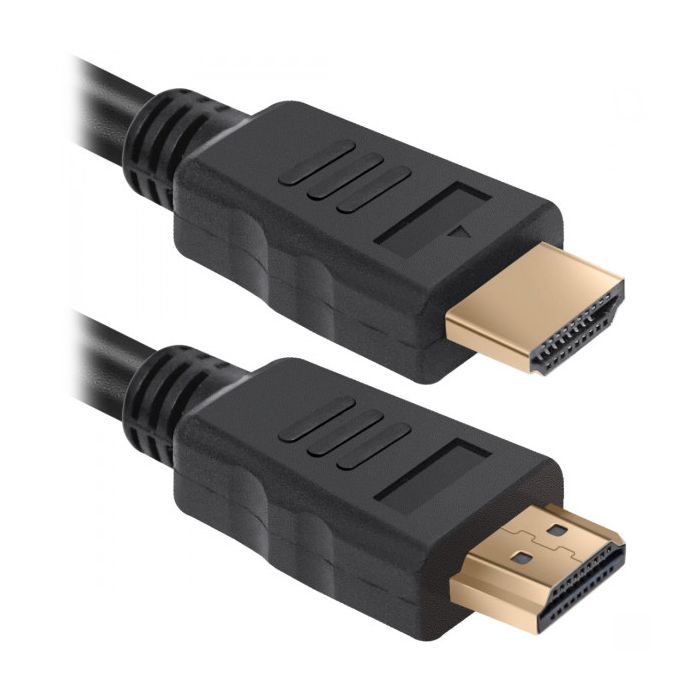Кабель мультимедийный HDMI M to HDMI M 2.0m V1.4 black Defender (87336) изображение 3