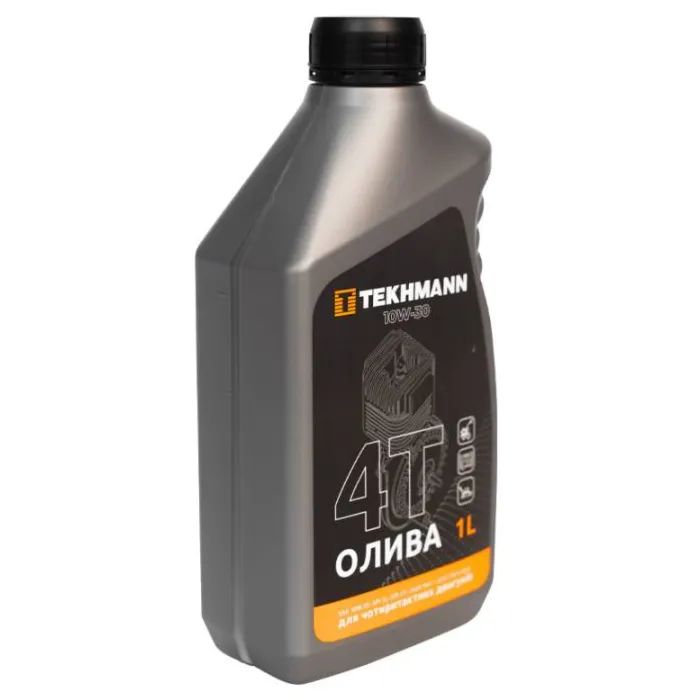 Моторное масло Tekhmann 4Т API SL SAE10W-30, 1л для малых четырехтактных двигателей (873414) изображение 3