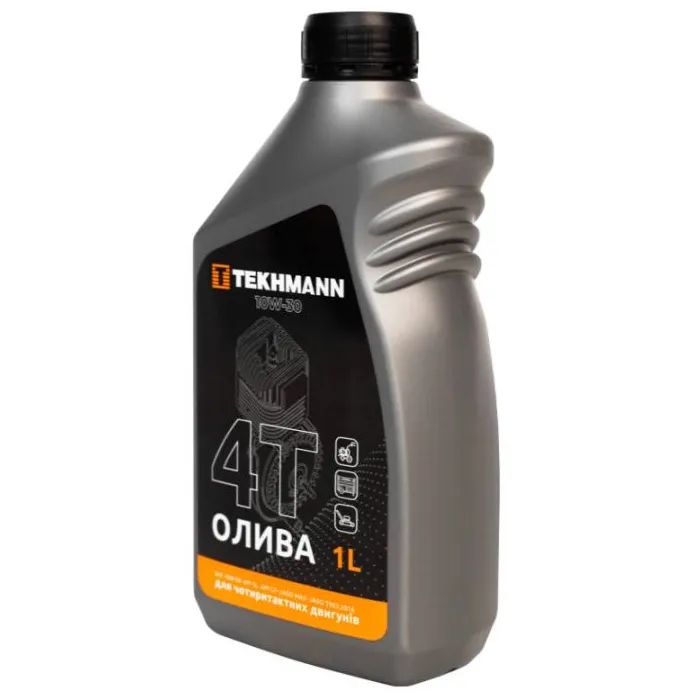 Моторное масло Tekhmann 4Т API SL SAE10W-30, 1л для малых четырехтактных двигателей (873414) изображение 4