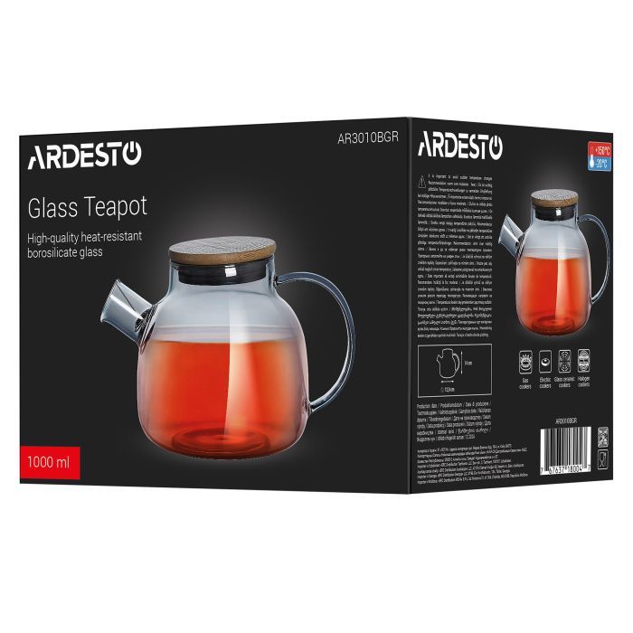 Заварник Ardesto Graphite 1000 мл (AR3010BGR) изображение 4