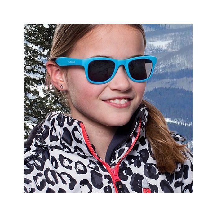Дитячі сонцезахисні окуляри Koolsun Wave, 3-10 роки, неоново-блаки (KS-WANB003) зображення 4