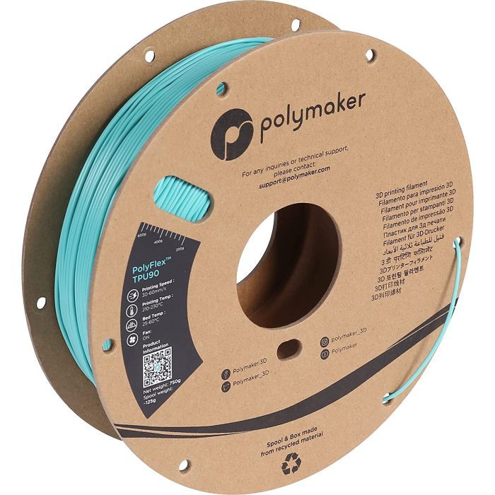 Пластик для 3D-принтера Polymaker TPU-90A 1,75mm 0,75kg WHITE (PD02002)