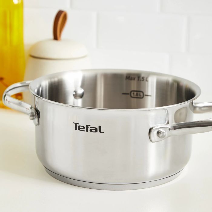 Кастрюля Tefal Minis, з кришкою,1.5 л, нержавіюча сталь, скло (H8744255) изображение 3