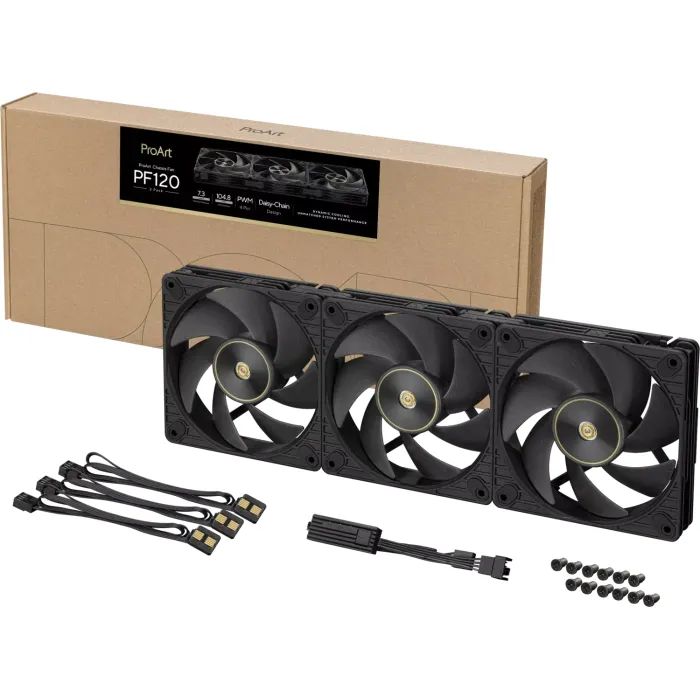 Кулер для корпуса ASUS ProArt PF120 Black 3IN1 (90DA00M0-B09020) изображение 12