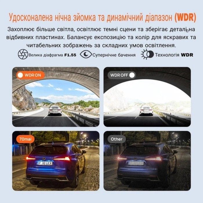 Відеореєстратор Xiaomi 70mai Dash Cam S410 (1188287) зображення 5