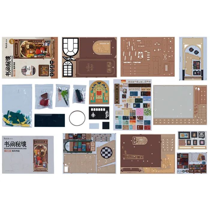 Конструктор Robotime Rolife деревянній 3D Книжный магазин (TGB07) изображение 2